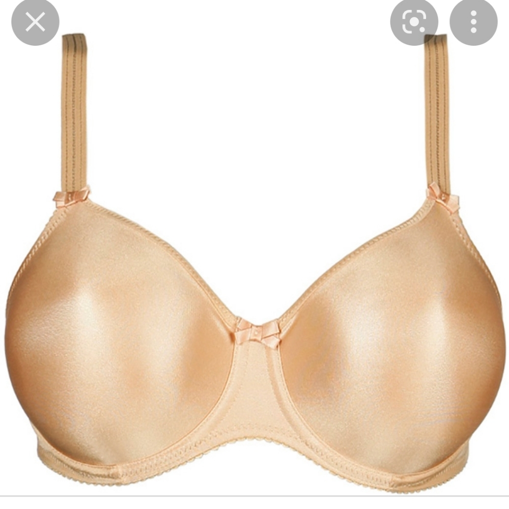 NWT Prima Donna Satin Seamless Bra cognac